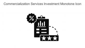 Commercialization Services Investment Monotone Icon In Powerpoint Pptx Png And Editable Eps Format