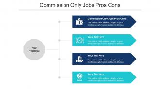 Commission Only Jobs Pros Cons Ppt Powerpoint Presentation Pictures Example Cpb