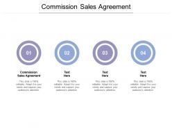 Commission sales agreement ppt powerpoint presentation pictures gallery cpb