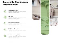 Commit to continuous improvement ppt powerpoint topics