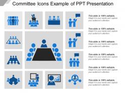 Committee icons example of ppt presentation