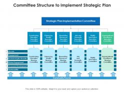 Committee structure to implement strategic plan
