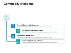 Commodity exchange ppt icon layout