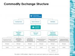 Commodity exchange structure ppt icon information