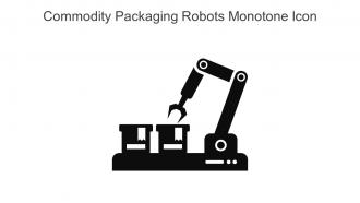 Commodity Packaging Robots Monotone Icon In Powerpoint Pptx Png And Editable Eps Format