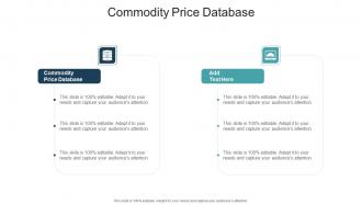 Commodity Price Database In Powerpoint And Google Slides Cpb