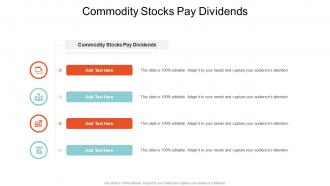 Commodity Stocks Pay Dividends In Powerpoint And Google Slides Cpb