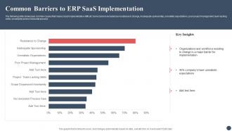 Common Barriers To ERP SaaS Implementation