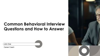 Common Behavioral Interview Questions And How To Answer PPT Graphics AT