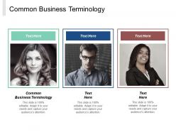 Common business terminology ppt powerpoint presentation gallery elements cpb