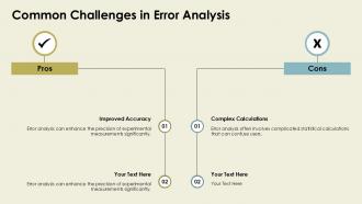 Common Challenges In Error Analysis PPT Outline ACP