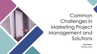 Common Challenges In Marketing Project Management And Solutions PPT Template AT