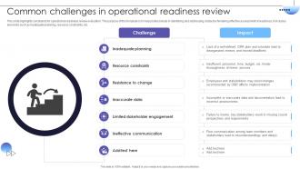 Common Challenges In Operational Readiness Review