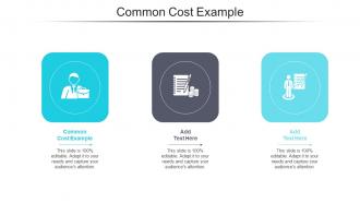Common Cost Example Ppt Powerpoint Presentation Model Infographics Cpb