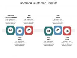 Common customer benefits ppt powerpoint presentation model background cpb