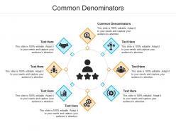 Common denominators ppt powerpoint presentation show shapes cpb
