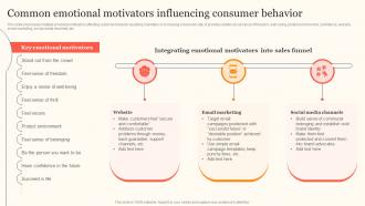 Common Emotional Motivators Enhancing Consumer Engagement Through Emotional Advertising