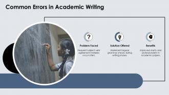 Common Errors In Academic Writing PPT Slides ACP