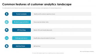 Common Features Of Customer Analytics Landscape