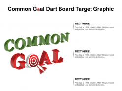 Common goal dart board target graphic