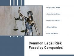 Common legal risk faced by companies