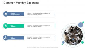 Common Monthly Expenses In Powerpoint And Google Slides Cpb
