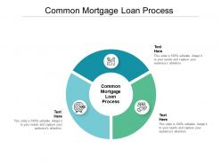 Common mortgage loan process ppt powerpoint presentation infographics cpb