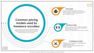 Common Pricing Models Used By Freelance Recruiters