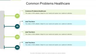 Common Problems Healthcare In Powerpoint And Google Slides Cpb