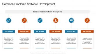 Common Problems Software Development In Powerpoint And Google Slides Cpb