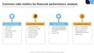 Common Ratio Metrics For Financial Performance Analysis Improving Business Fin SS