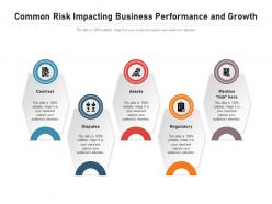 Common Risk Impacting Business Performance And Growth