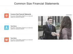 Common size financial statements ppt powerpoint presentation layouts rules cpb