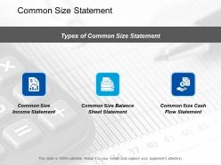 Common size statement marketing ppt summary designs download
