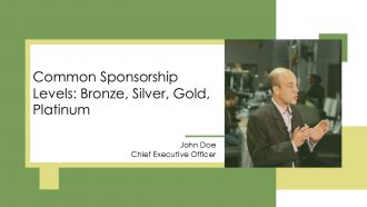 Common Sponsorship Levels Bronze Silver Gold Platinum PPT Guidelines AT