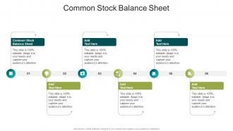 Common Stock Balance Sheet In Powerpoint And Google Slides Cpb