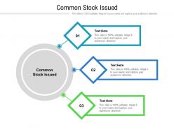 Common stock issued ppt powerpoint presentation pictures show cpb