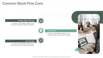 Common Stock Pros Cons In Powerpoint And Google Slides Cpb