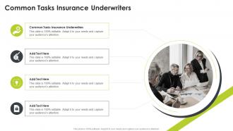 Common Tasks Insurance Underwriters In Powerpoint And Google Slides Cpb