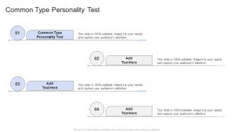Common Type Personality Test In Powerpoint And Google Slides Cpb
