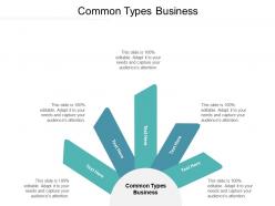 Common types business ppt powerpoint presentation inspiration shapes cpb