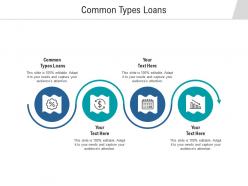 Common types loans ppt powerpoint presentation portfolio guidelines cpb