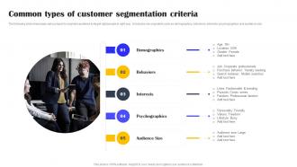 Common Types Of Customer Segmentation Criteria Types Of Customer Segmentation