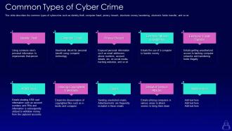 Common types of cyber crime ppt powerpoint presentation professional example file