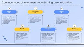 Common Types Of Investment Faced During Asset Allocation