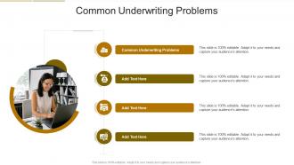 Common Underwriting Problems In Powerpoint And Google Slides Cpb