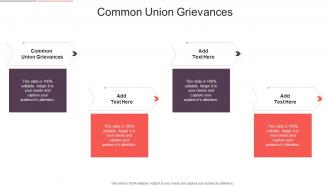 Common Union Grievances In Powerpoint And Google Slides Cpb