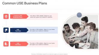 Common USE Business Plans In Powerpoint And Google Slides Cpb