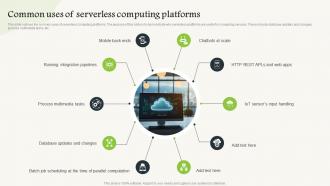 Common Uses Of Serverless Computing V2 Platforms Ppt Gallery Infographics