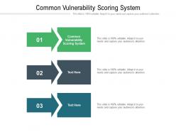 Common vulnerability scoring system ppt powerpoint presentation ideas slides cpb